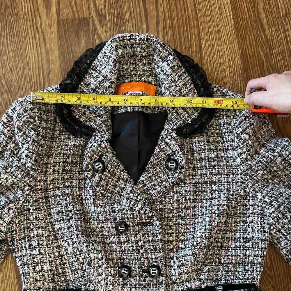 Cynthia Steffe Tweed Multicolor Blazer & Skirt Set - Picture 14 of 14